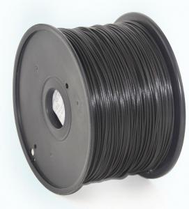 GEMBIRD FILAMENT PLA BLACK, 1,75 MM, 1 KG - 3DP-PLA1.75-01-BK