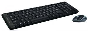 Logitech MK220 wireless billentyűzet + optikai egér Black HU