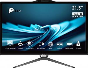 MSI AiO PRO AP222T 14MA-663XEU - i3-14100, 21.5" FHD Touch, 16GB, 512GB, fekete