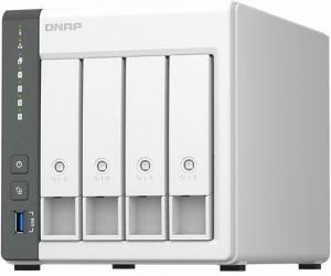 Qnap 4-bay ARM 4C 2.0GHz ; 4 x SATA 6Gb/s 3.5"/2.5"; 4GB RAM on-board; 1 x GbE;