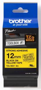 BROTHER NYOMTATÓSZALAG TZe-631S P-TOUCH SÁRGA ALAP FEKETE BETŰ 12mm
