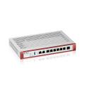 Zyxel USG FLEX200 H Series, User-definable ports with 2*2.5G & 6*1G, 1*USB with